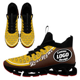 Custom Brown Yellow Maxsoul Shoes Personalized Sneaker FN030XD-D020388-14